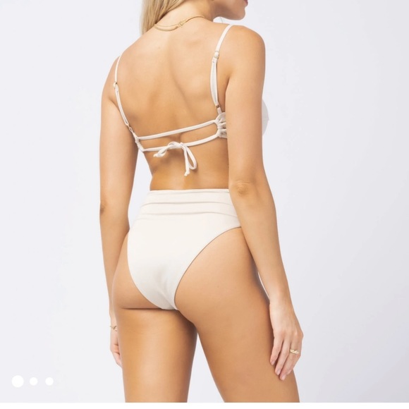 L*Space Nancy Shimmer Bottom in Bone sz Large NWT - Picture 2 of 4